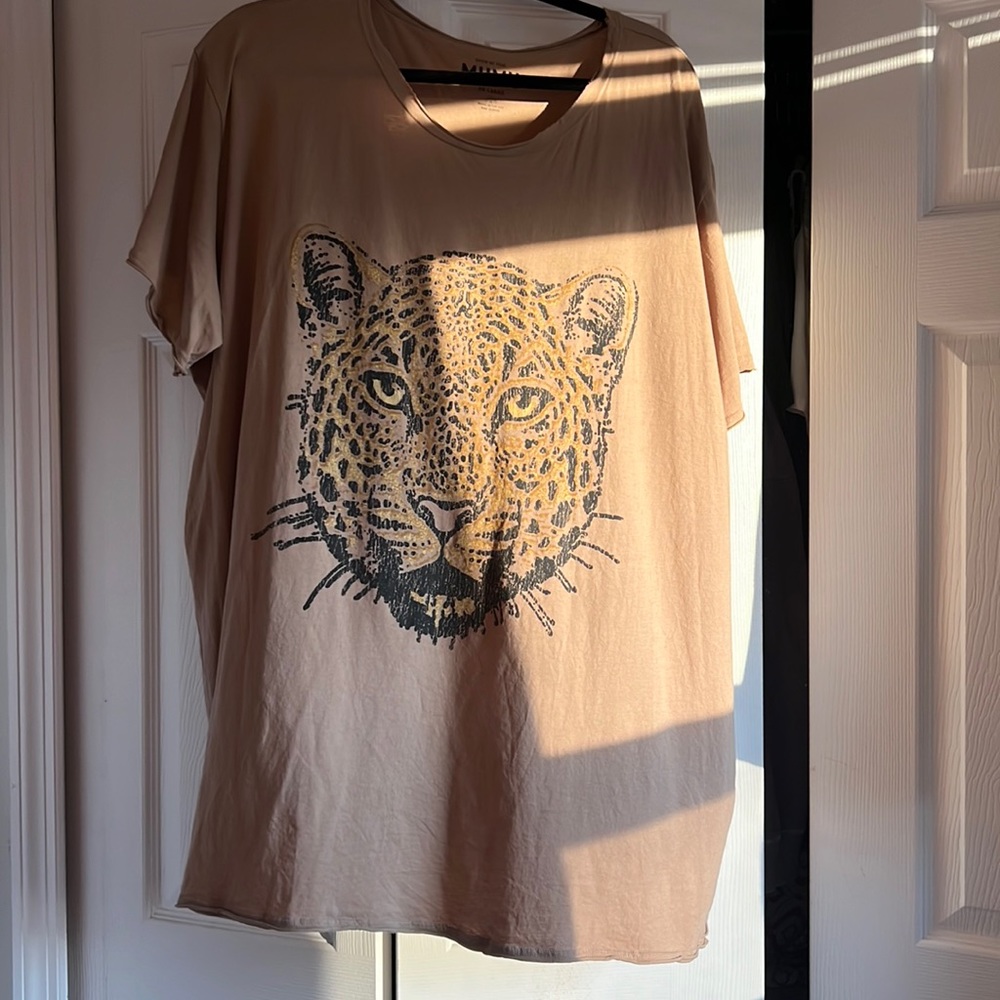 Show me your mumu Cheetah oversized tee